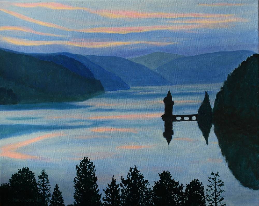 Dusk over Lake Vyrnwy