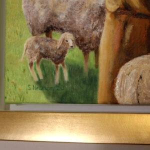 He tends his flock- detail