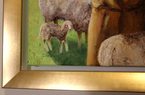 He tends his flock- detail