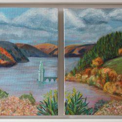 Vyrnwy in autumn framed